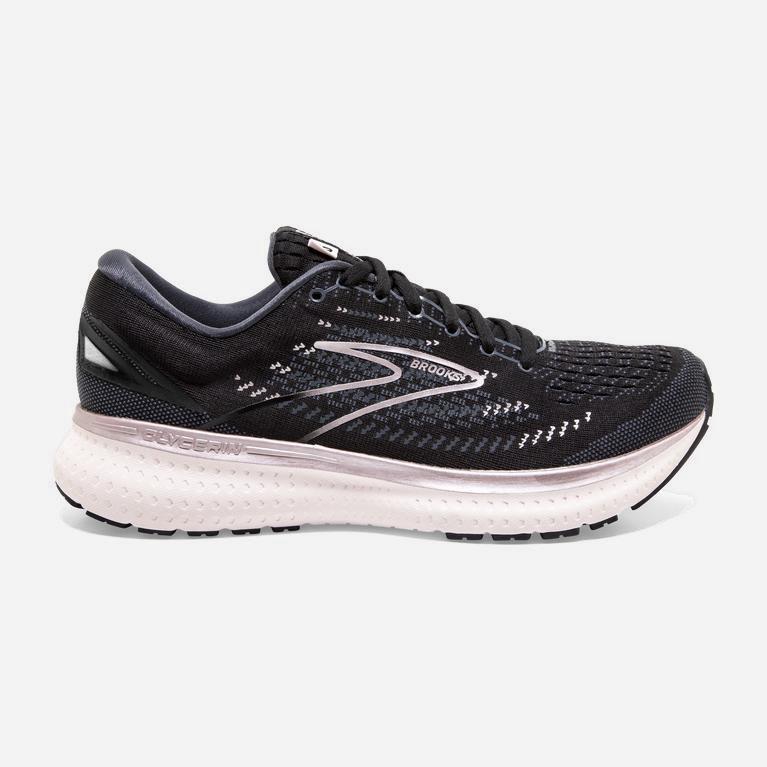 Brooks Glycerin 19 Hardloopschoenen voor Dames Zwart /Metal/Roze (MICWA-1503)